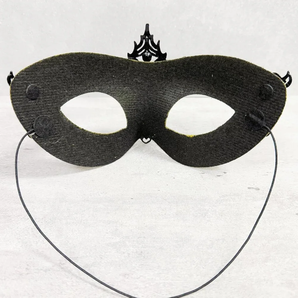 Mens masquerade mask, Black gold mask, Venetian mask, Prom mask, 2 in 1 mask